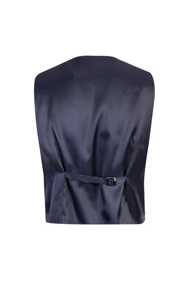 Koyu Lacivert 6 Drop Regular Fit Standart Kesim Yelekli Takım Elbise