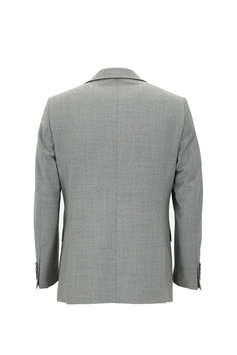 Açık Gri 6 Drop Regular Fit Standart Kesim Yünlü Takım Elbise