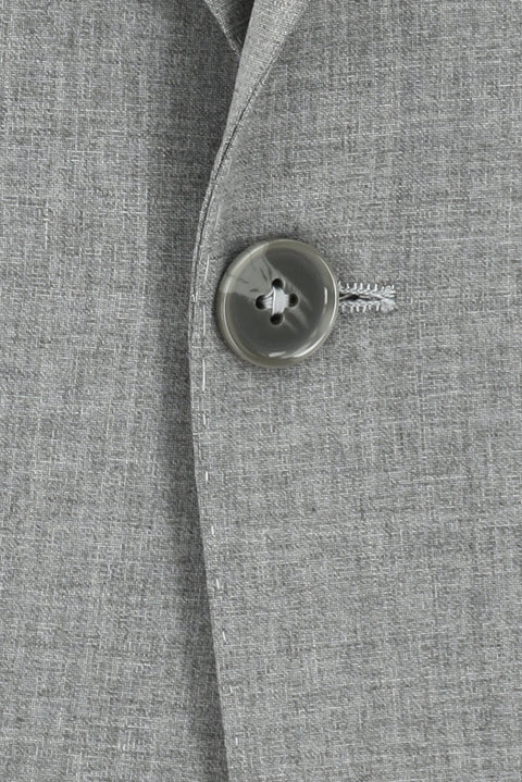 Açık Gri 6 Drop Regular Fit Standart Kesim Yünlü Takım Elbise