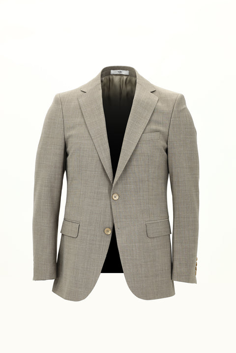 Açık Kahve  6 Drop Regular Fit Standart Kesim Yünlü Takım Elbise