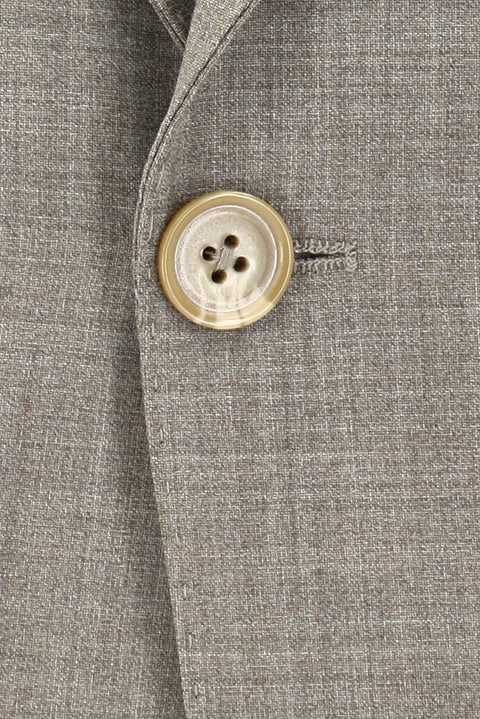 Açık Kahve  6 Drop Regular Fit Standart Kesim Yünlü Takım Elbise