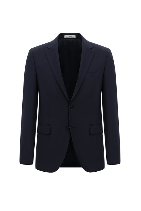 Koyu Lacivert 6 Drop Regular Fit Standart Kesim Takım Elbise