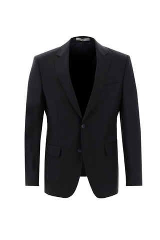  Koyu Lacivert 4 Drop Relaxed Fit Rahat Kesim Yünlü Takım Elbise