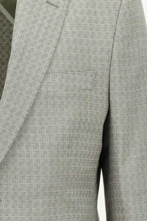 Açık Gri 7 Drop Slim Fit Dar Kesim Kombinli Takım Elbise