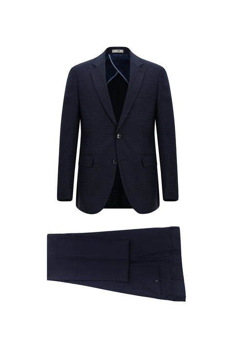 Dark Navy 6 Drop Regular Fit Standard Cut Combination Suit