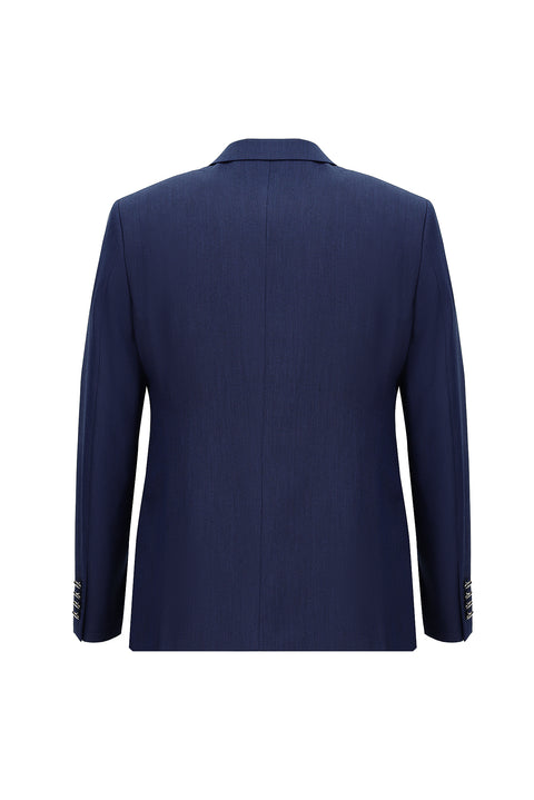 Koyu Lacivert 7 Drop Slim Fit Dar Kesim Sivri Yaka Yelekli Smokin & Damatlık