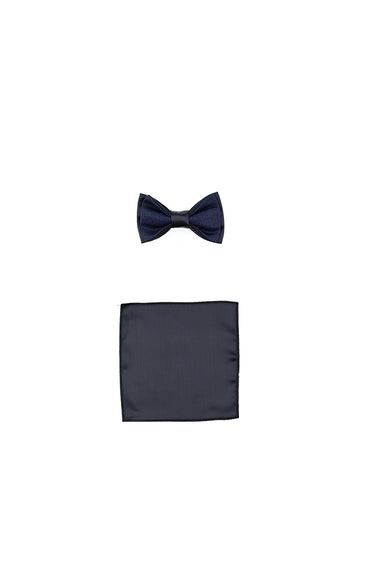 Koyu Lacivert Slim Fit Dar Kesim Sivri Yaka Yelekli Smokin & Damatlık