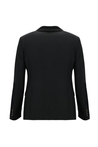  Siyah 7 Drop Slim Fit Dar Kesim Şal Yaka Yelekli Smokin & Damatlık