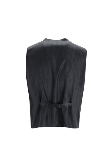 Siyah Slim Fit Dar Kesim Şal Yaka Yelekli Smokin & Damatlık