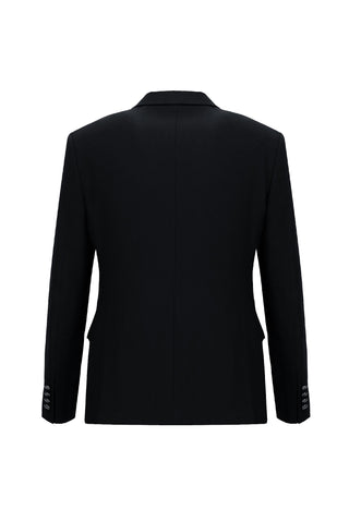  Koyu Lacivert 7 Drop Slim Fit Dar Kesim Şal Yaka Yelekli Smokin & Damatlık