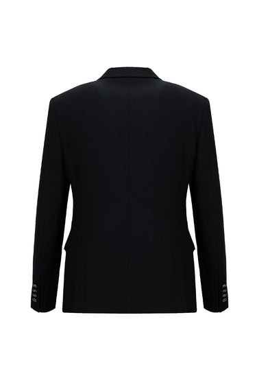  Koyu Lacivert Slim Fit Dar Kesim Şal Yaka Yelekli Smokin & Damatlık