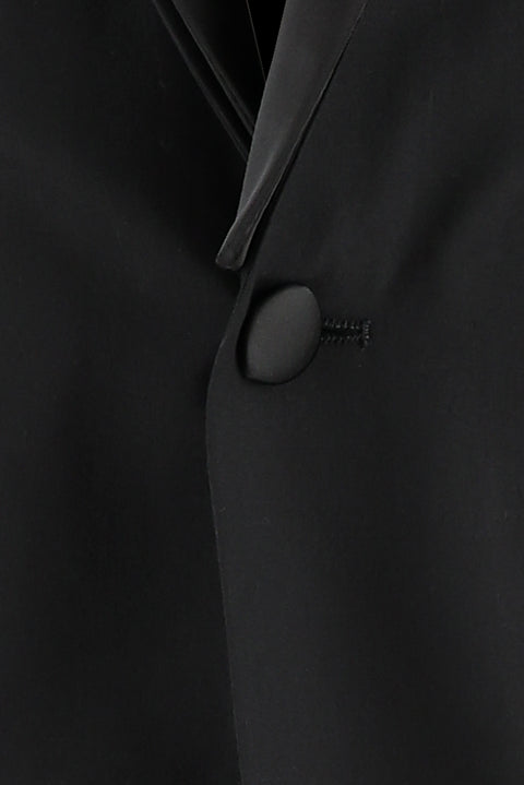 Black 7 Drop Slim Fit Narrow Cut Shawl Collar Tuxedo & Groom Suit