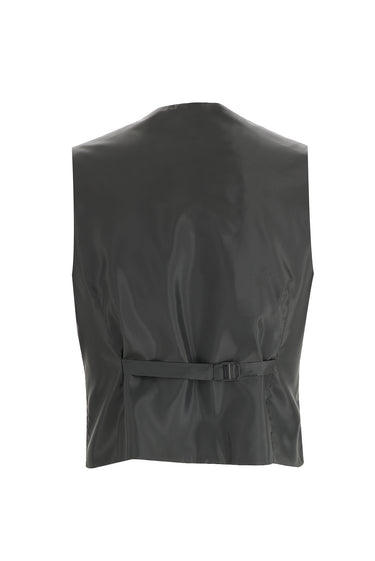 Siyah Slim Fit Dar Kesim Sivri Yaka Yelekli Smokin & Damatlık