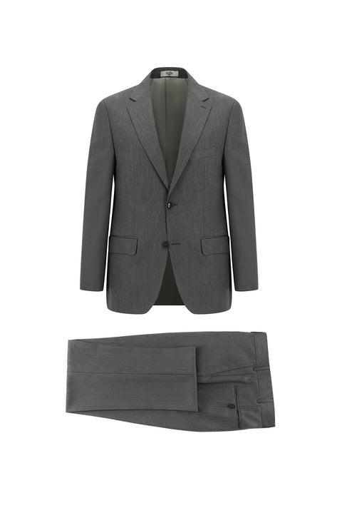 Marengo 4 Drop Relaxed Fit Rahat Kesim Yünlü Desenli Takım Elbise
