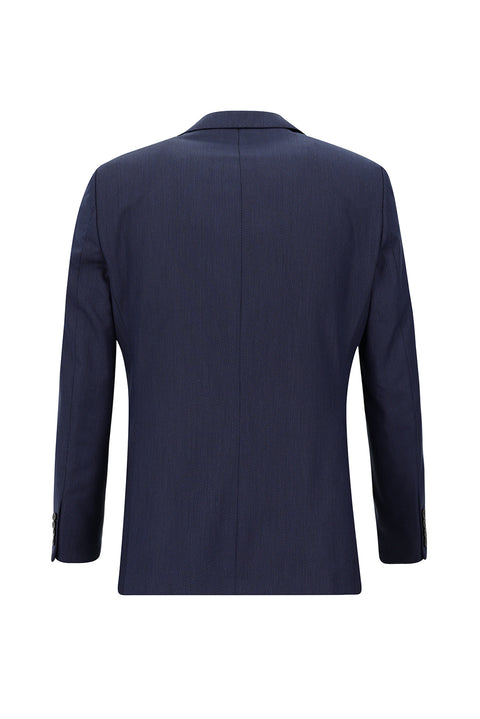 Açık Lacivert 6 Drop Regular Fit Standart Kesim Desenli Takım Elbise