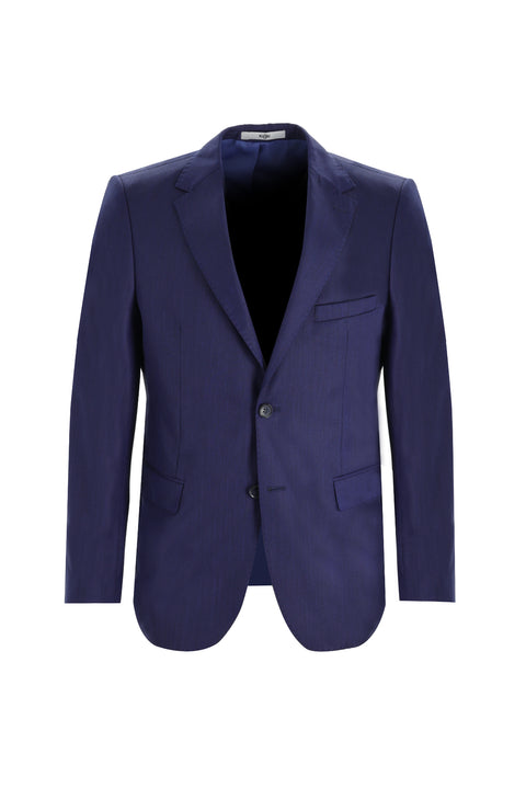 Koyu Lacivert 6 Drop Regular Fit Standart Kesim Kuşgözü Takım Elbise