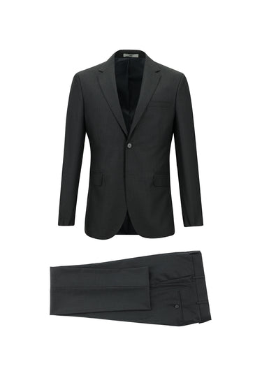  Koyu Füme Slim Fit Dar Kesim Klasik Takım Elbise