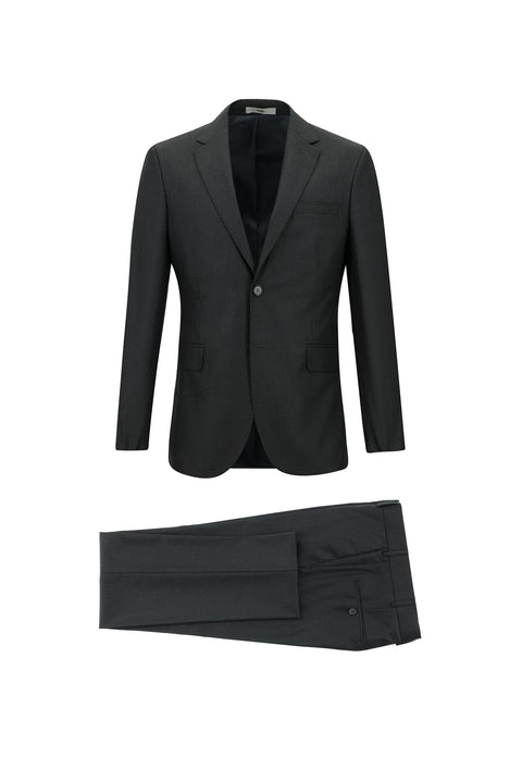 Koyu Füme 7 Drop Slim Fit Dar Kesim Takım Elbise