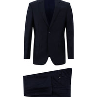 Koyu Lacivert 6 Drop Regular Fit Standart Kesim Kuşgözü Takım Elbise