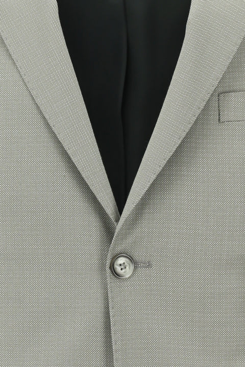Açık Bej 7 Drop Slim Fit Dar Kesim Desenli Takım Elbise
