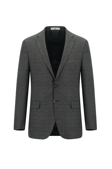 Açık Füme 6 Drop Regular Fit Standart Kesim Kuşgözü Takım Elbise