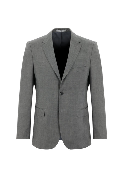 Açık Gri 6 Drop Regular Fit Standart Kesim Kuşgözü Takım Elbise