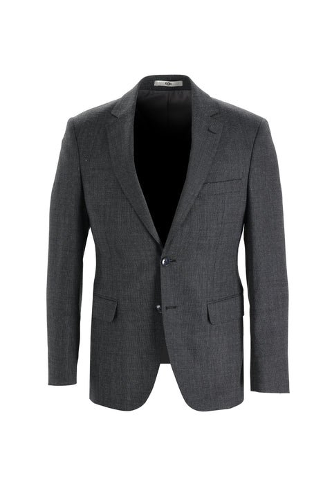 Siyah 6 Drop Regular Fit Standart Kesim Kuşgözü Takım Elbise