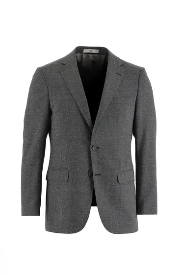 Siyah Kuşgözü Yünlü Takım Elbise