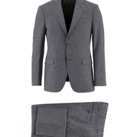 Koyu Lacivert 7 Drop Slim Fit Dar Kesim Kuşgözü Yünlü Takım Elbise
