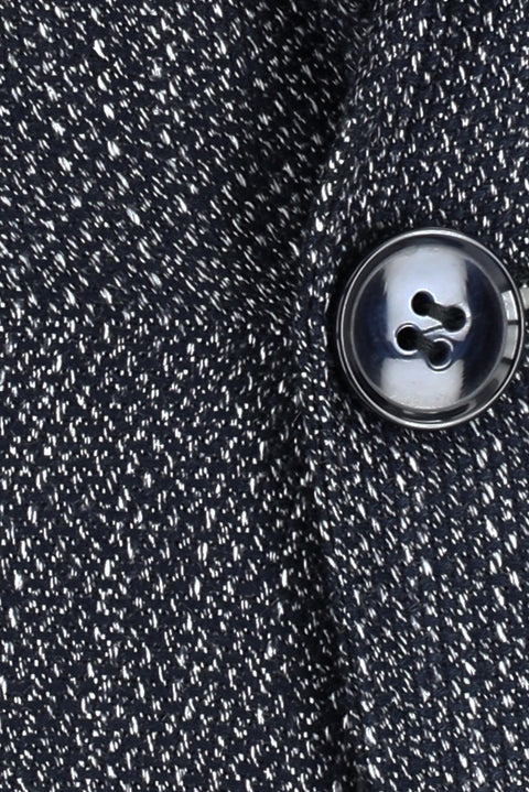 Orta Lacivert 4 Drop Relaxed Fit Rahat Kesim Kombinli Keten Karışımlı Takım Elbise