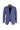Koyu Mavi  Slim Fit Dar Kesim Yünlü Desenli Takım Elbise