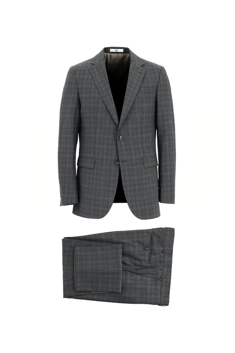 Marengo 6 Drop Regular Fit Standart Kesim Ekose Takım Elbise