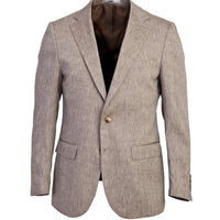 Açık Gri Regular Fit Klasik Desenli Ceket