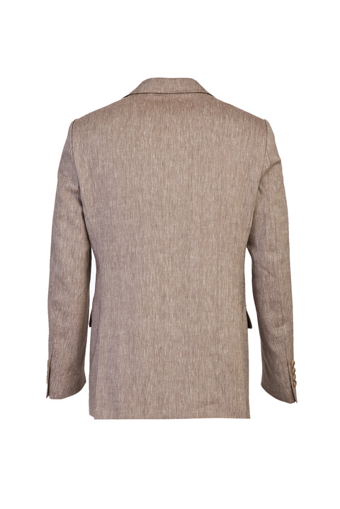 Acı Kahve Melanj 6 Drop Regular Fit Standart Kesim Klasik Ceket