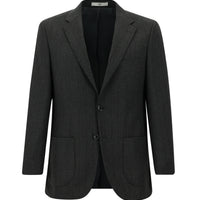 Siyah 4 Drop Relaxed Fit Rahat Kesim Balıksırtı Ceket
