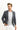 Siyah Regular Fit Kareli Ceket