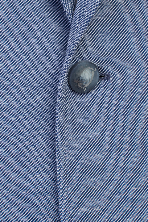 Açık Mavi 7 Drop Slim Fit Dar Kesim Spor Pamuk Ceket