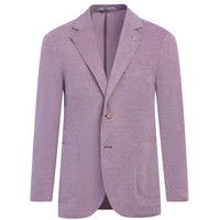 Açık Kırmızı Slim Fit Dar Kesim Kuşgözü Spor Pamuk Ceket