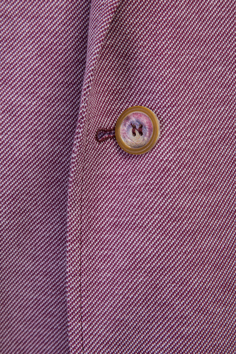 Açık Kırmızı 7 Drop Slim Fit Dar Kesim Kuşgözü Spor Pamuk Ceket