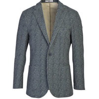 Koyu Petrol Slim Fit Dar Kesim Spor Desenli Ceket