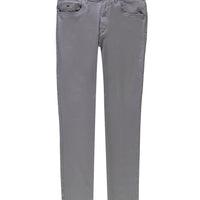 Orta Gri Regular Fit Likralı Kanvas / Chino Pantolon