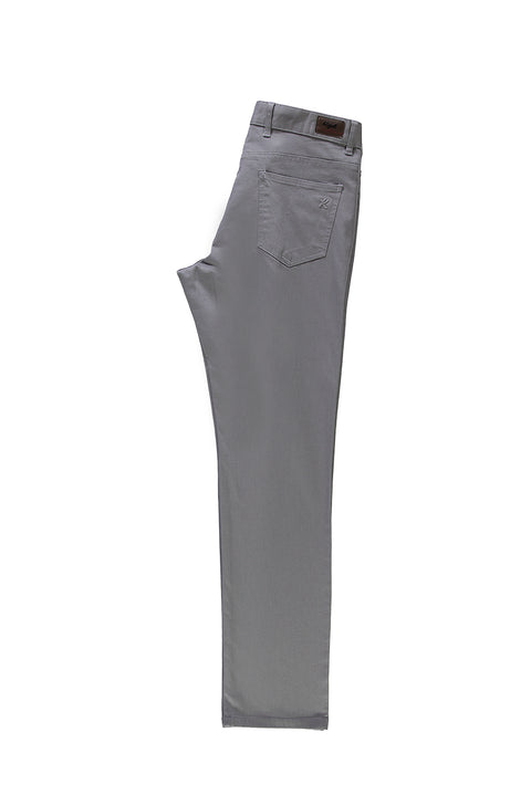 Mid Grey Relaxed Fit Stretch Canvas / Chino Trousers
