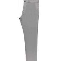 Orta Füme Slim Fit Dar Kesim Likralı Kanvas / Chino Pantolon