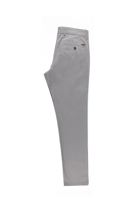 Orta Füme Regular Fit Standart Kesim Likralı Kanvas / Chino Pantolon