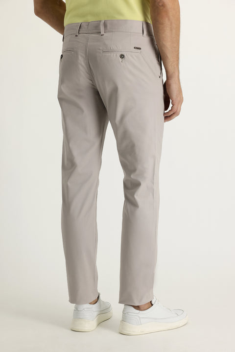 Stone Relaxed Fit Stretch Canvas / Chino Trousers
