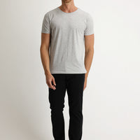 Black Relaxed Fit Stretch Canvas / Chino Trousers