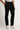Siyah Relaxed Fit Rahat Kesim Likralı Kanvas / Chino Pantolon