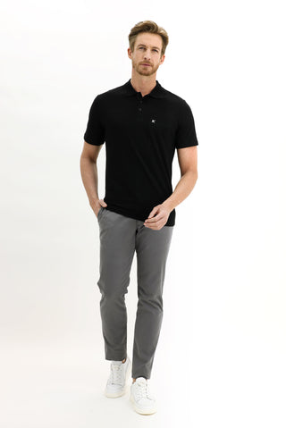  Orta Füme 4 Drop Relaxed Fit Rahat Kesim Likralı Kanvas / Chino Pantolon