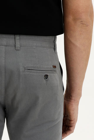  Orta Füme 4 Drop Relaxed Fit Rahat Kesim Likralı Kanvas / Chino Pantolon