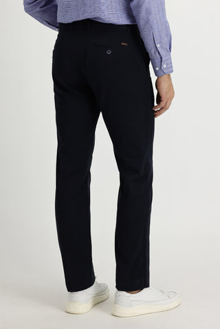  Koyu Lacivert 4 Drop Relaxed Fit Rahat Kesim Likralı Kanvas / Chino Pantolon